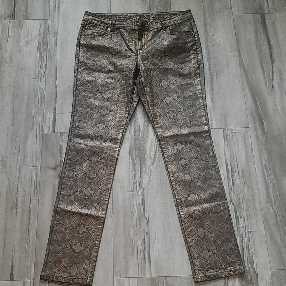 Snake Print Jeans
